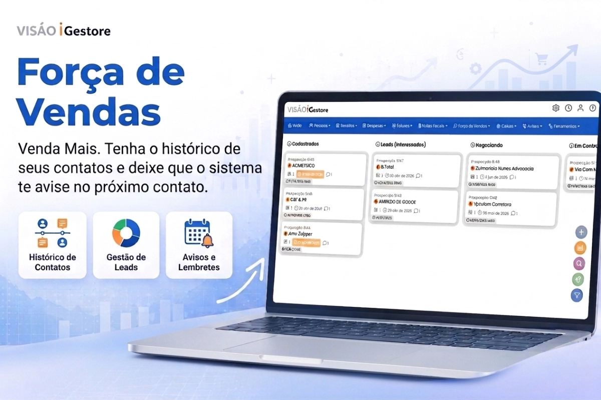 iGestore - 'Sistema financeiro'  para 'empresas de serviços'.