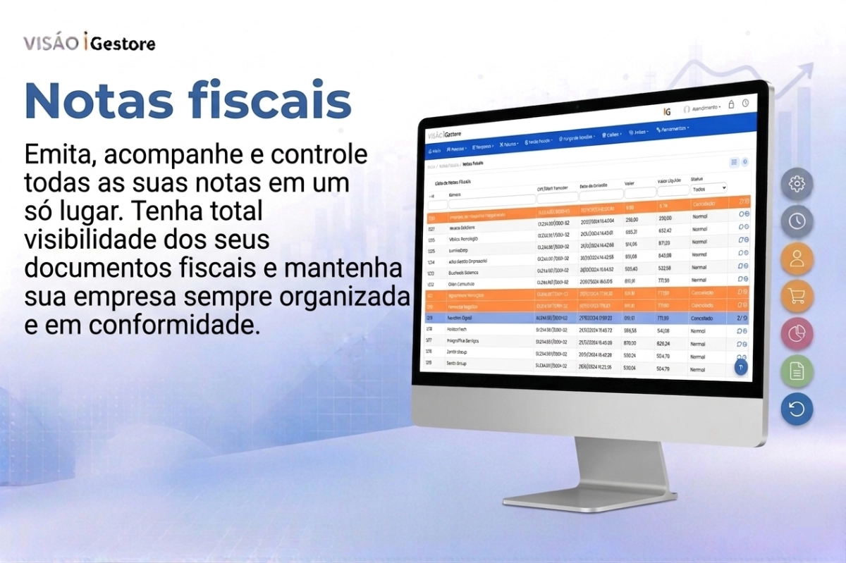 iGestore - 'Sistema financeiro'  para 'empresas de serviços'.